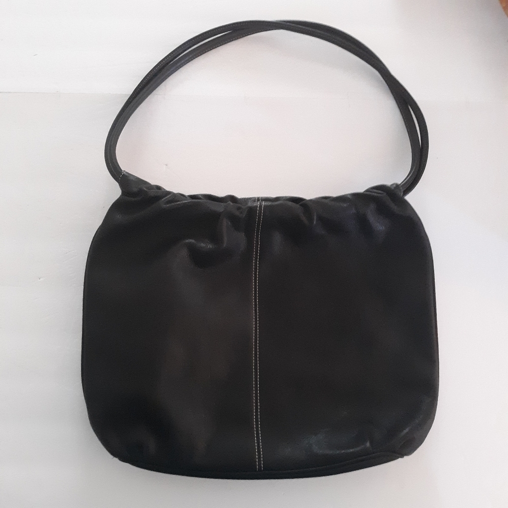 Fossil Women's Black Leather Handbag Purse - Picture 1 of 3